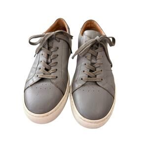 Greats Brooklyn The Royale Shoes Size 10.5 Leather Sneakers Preppy Casual Gray